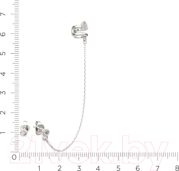 Изображение товара Серьги из серебра ZORKA 0310947 (с фианитами)