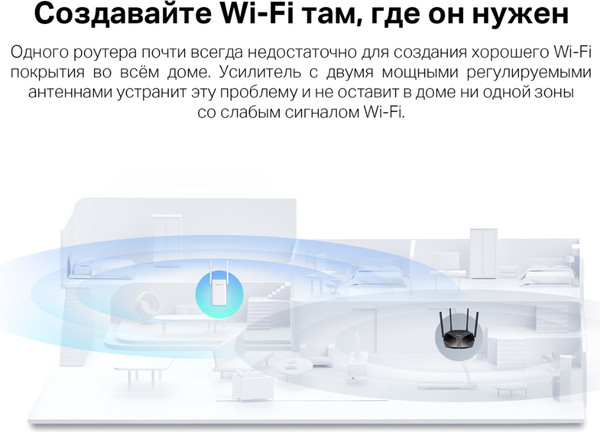 Изображение товара Усилитель беспроводного сигнала Mercusys ME70X