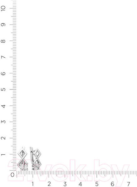 Изображение товара Серьги из серебра ZORKA 03D0008 (с бриллиантами)