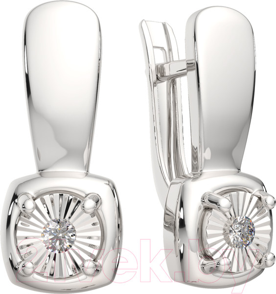 Изображение товара Серьги из серебра ZORKA 03D0009 (с бриллиантами)