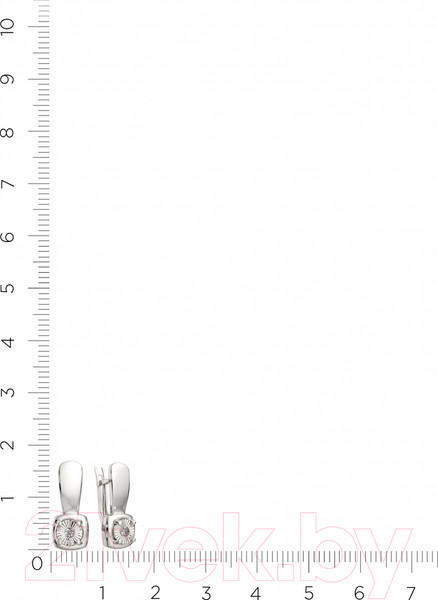 Изображение товара Серьги из серебра ZORKA 03D0009 (с бриллиантами)