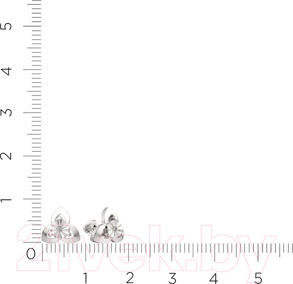 Изображение товара Серьги из серебра ZORKA 03D0017 (с бриллиантами)
