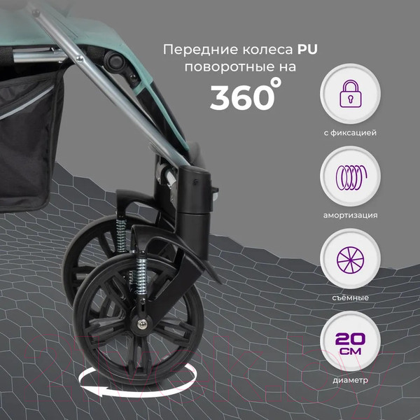 Изображение товара Детская прогулочная коляска Costa Jamie (аква)