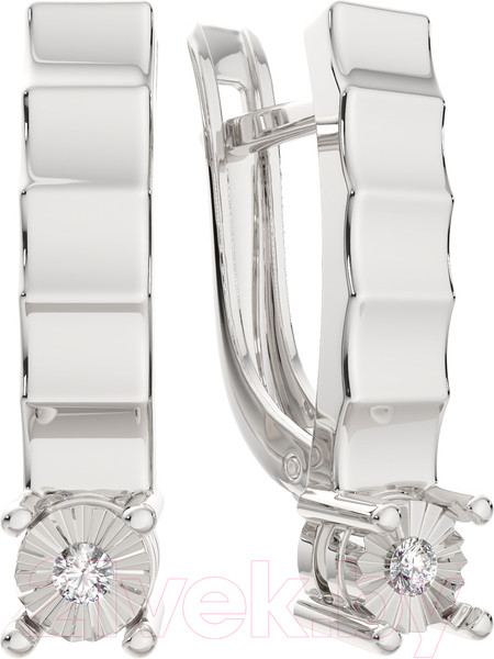 Изображение товара Серьги из серебра ZORKA 03D0020 (с бриллиантами)