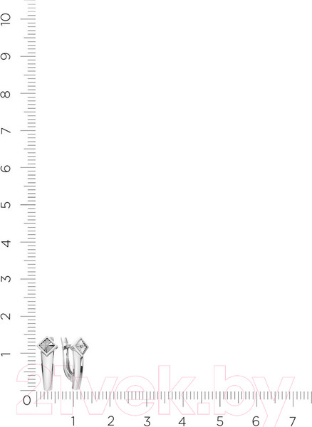 Изображение товара Серьги из серебра ZORKA 03D0038 (с бриллиантами)