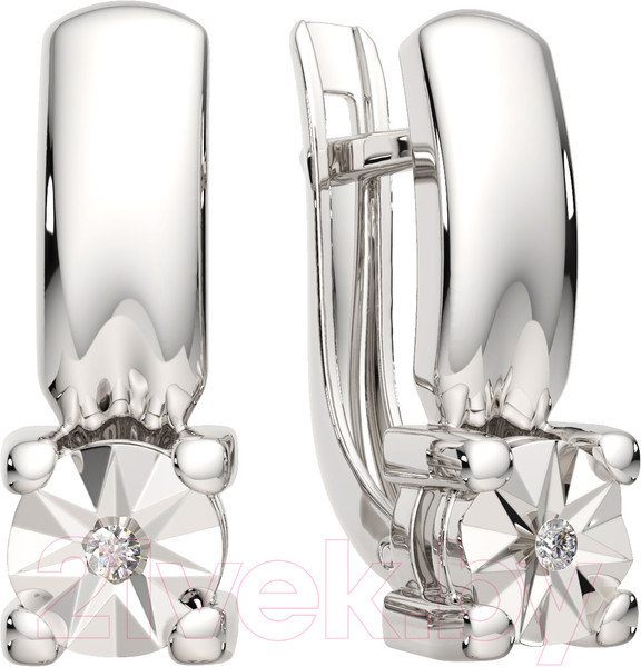 Изображение товара Серьги из серебра ZORKA 03D0080.ZZ (с бриллиантами)