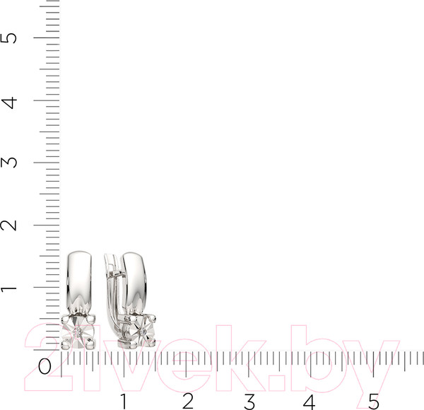 Изображение товара Серьги из серебра ZORKA 03D0080.ZZ (с бриллиантами)