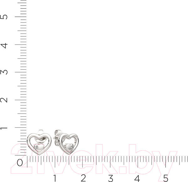 Изображение товара Серьги из серебра ZORKA 03D0086.ZZ (с бриллиантами)