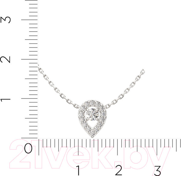 Изображение товара Колье из серебра ZORKA 0550025 (45см, с фианитами)