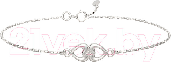 Изображение товара Браслет из серебра ZORKA 06D0010.ZZ (18см, с бриллиантом)