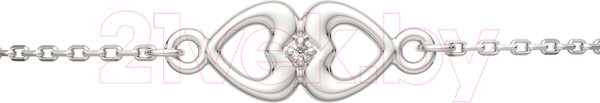 Изображение товара Браслет из серебра ZORKA 06D0010.ZZ (18см, с бриллиантом)