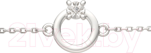 Изображение товара Браслет из серебра ZORKA 06D0120.ZZ (18см, с бриллиантом)
