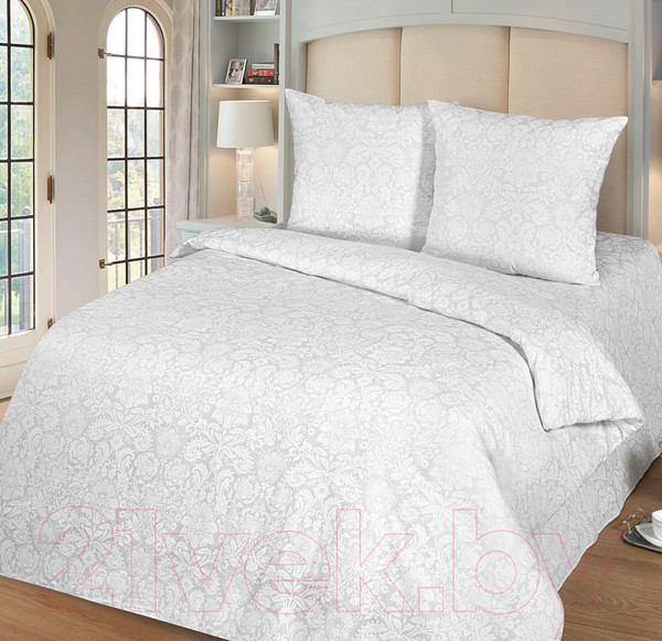 Изображение товара Комплект постельного белья Milanika Бриллиант Евро (поплин-жаккард)