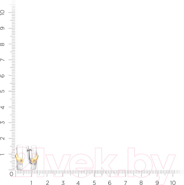 Изображение товара Серьги из серебра ZORKA 03D0043.G14K (с бриллиантами)