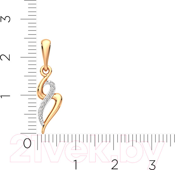 Изображение товара Подвеска из розового золота ZORKA 4401257.14K.R.ZZ (с фианитами)
