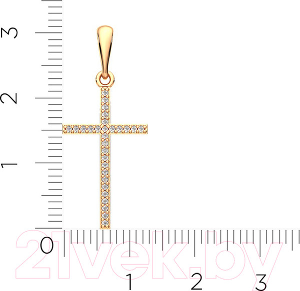 Изображение товара Крестик из розового золота ZORKA 440331.14K.R (с фианитами)