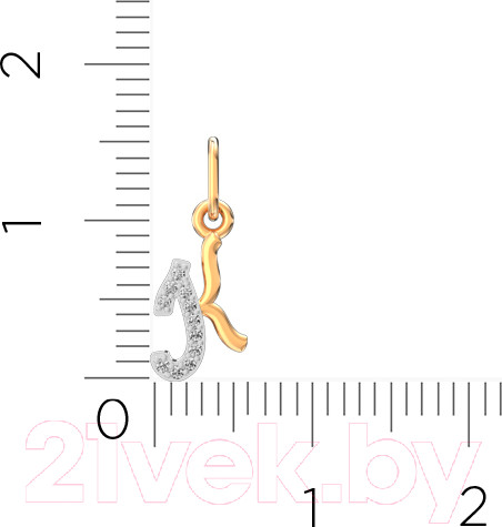 Изображение товара Подвеска из розового золота ZORKA 440415/К.14K.R.ZZ (с фианитами)