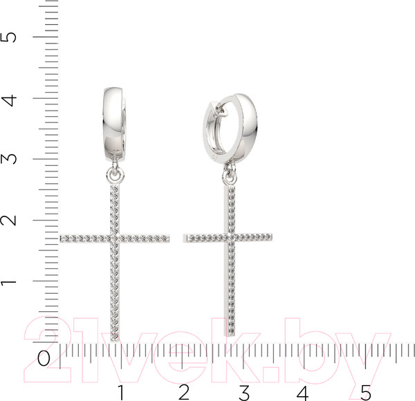 Изображение товара Серьги из серебра ZORKA 0310755 (с фианитами)