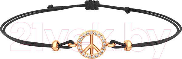 Изображение товара Браслет из розового золота ZORKA 670007.14K.R.01 (18см, с фианитами)