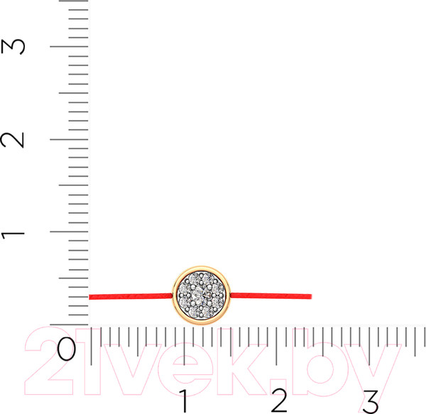 Изображение товара Браслет из розового золота ZORKA 670012.14K.R.02 (18см, с фианитами)