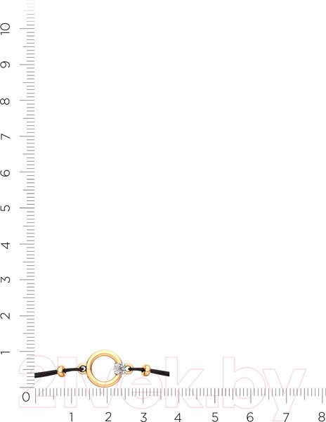 Изображение товара Браслет из розового золота ZORKA 670049.14K.R.01 (18см, с фианитом)