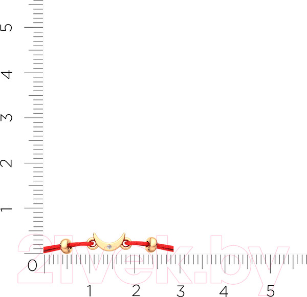 Изображение товара Браслет из розового золота ZORKA 6D0015.14K.R.02.ZZ (18см, с бриллиантом)