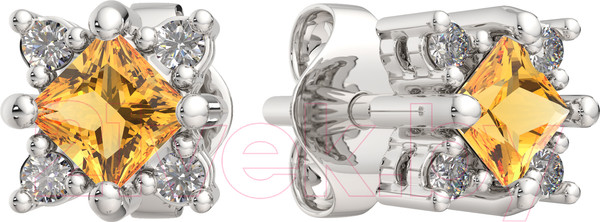 Изображение товара Серьги из серебра ZORKA 0310535 (с фианитами)