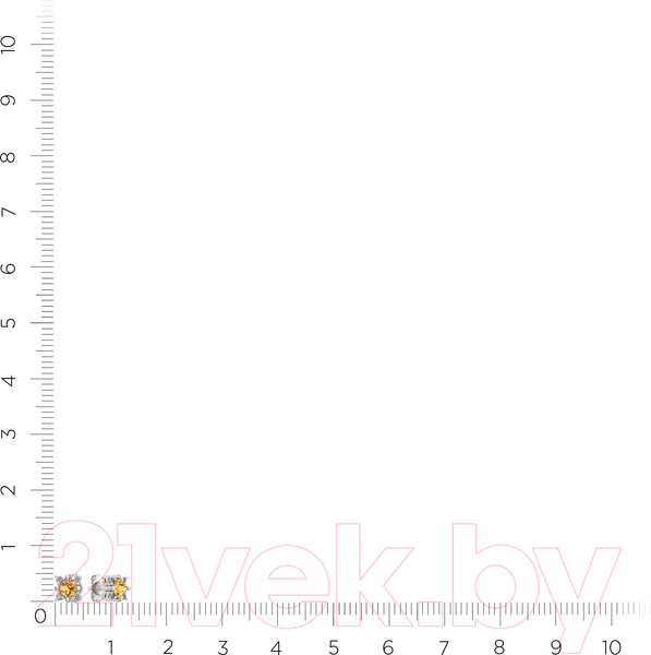 Изображение товара Серьги из серебра ZORKA 0310535 (с фианитами)