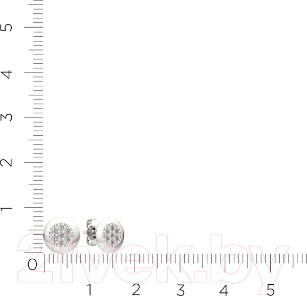 Изображение товара Серьги из серебра ZORKA 0310526 (с фианитами)