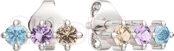 Изображение товара Серьги из серебра ZORKA 0310617 (с фианитами)