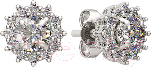 Изображение товара Серьги из серебра ZORKA 0310610 (с фианитами)