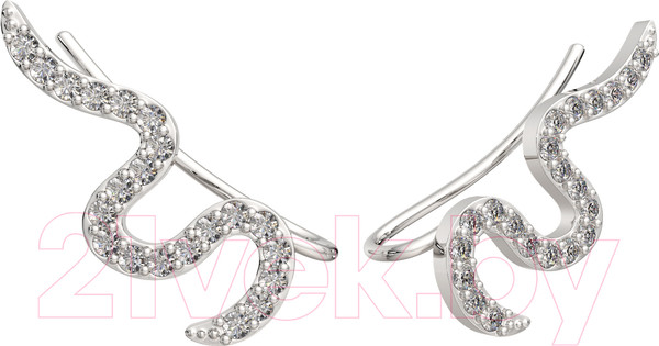 Изображение товара Серьги из серебра ZORKA 0310606 (с фианитами)