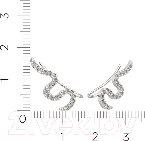 Изображение товара Серьги из серебра ZORKA 0310606 (с фианитами)