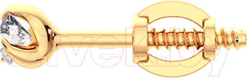 Изображение товара Серьги из розового золота ZORKA 310884.14K.R (с фианитами)