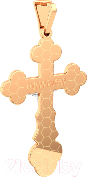Изображение товара Крестик из комбинированного золота ZORKA 410015.4.14K.B.REL