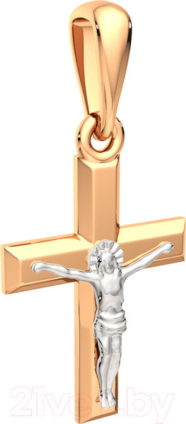 Изображение товара Крестик из комбинированного золота ZORKA 430148.14K.B.REL