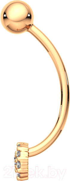 Изображение товара Пирсинг из розового золота ZORKA 710016.14K.R (с фианитами)
