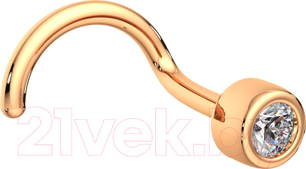 Изображение товара Пирсинг из розового золота ZORKA 710020.14K.R (с фианитом)