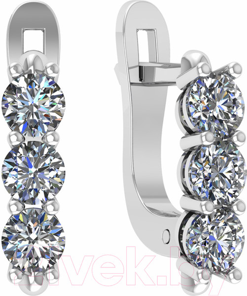 Изображение товара Серьги из серебра ZORKA 0310065 (с фианитами)