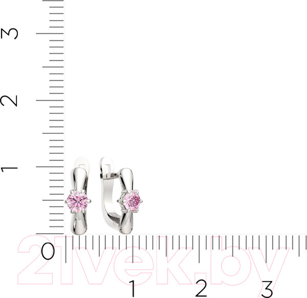 Изображение товара Серьги из серебра ZORKA 0310064/р (с фианитами)