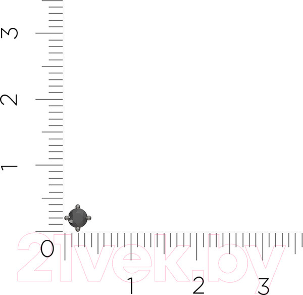 Изображение товара Моносерьга из серебра ZORKA 0310169 (с фианитом)