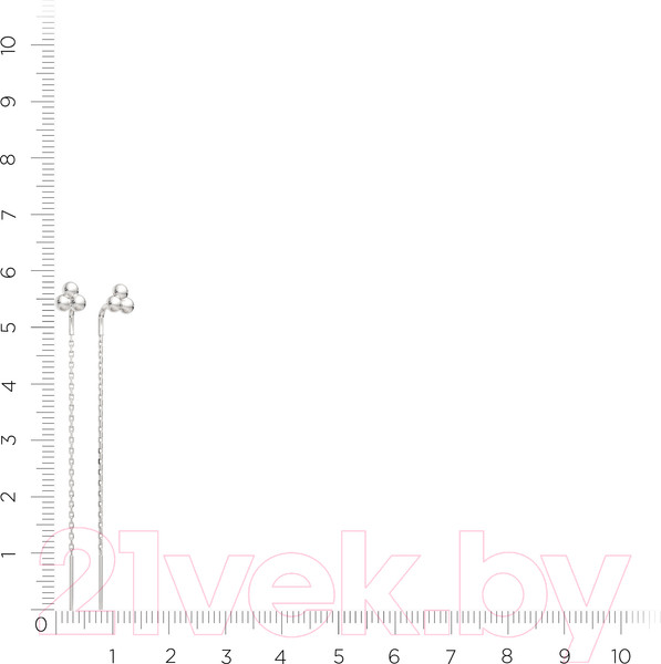 Изображение товара Серьги из серебра ZORKA 0300125