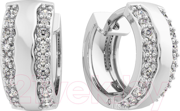 Изображение товара Серьги из серебра ZORKA 0310071 (с фианитами)