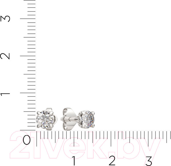 Изображение товара Серьги из серебра ZORKA 03101188 (с фианитами)