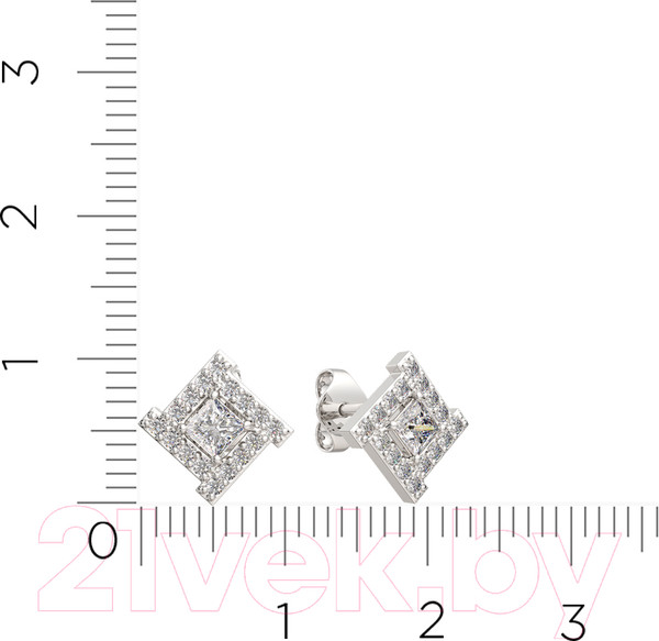 Изображение товара Серьги из серебра ZORKA 0310141 (с фианитами)