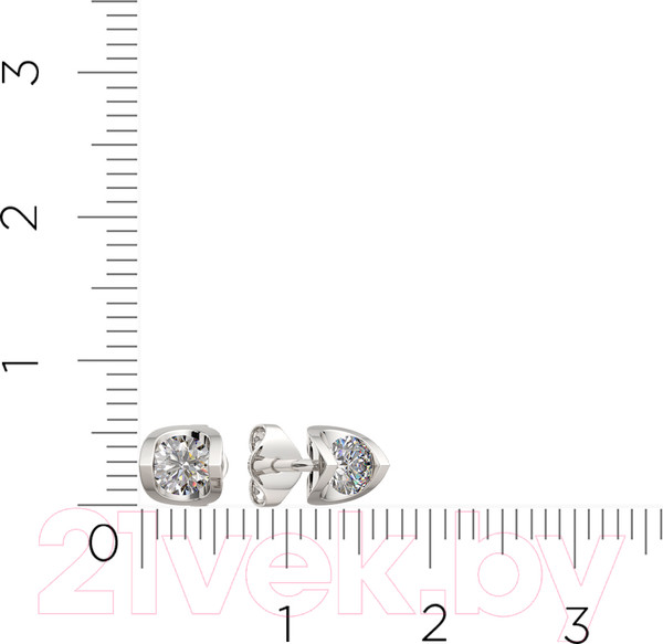 Изображение товара Серьги из серебра ZORKA 0310144 (с фианитами)