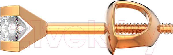 Изображение товара Серьги из розового золота ZORKA 310814.14K.R (с фианитами)