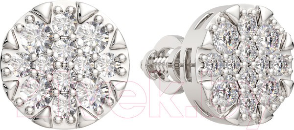 Изображение товара Серьги из серебра ZORKA 0310460 (с фианитами)