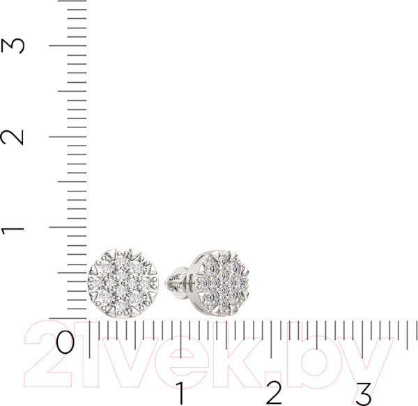 Изображение товара Серьги из серебра ZORKA 0310460 (с фианитами)