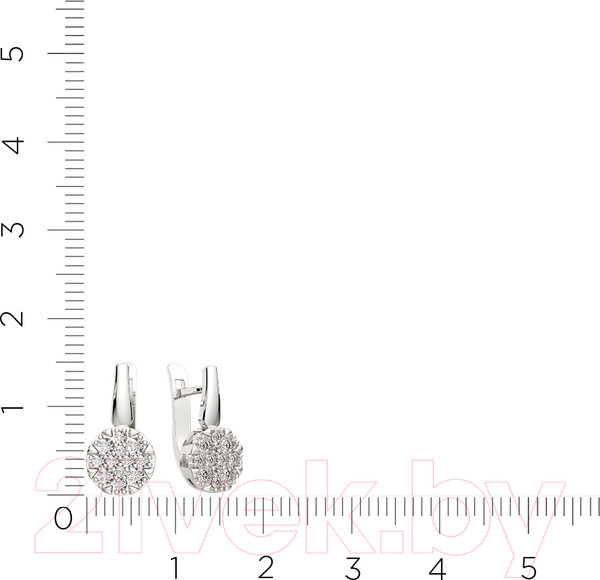 Изображение товара Серьги из серебра ZORKA 0310461 (с фианитами)